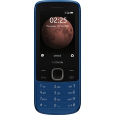 Nokia 225 (2.4 Zoll) Funktionstelefon (2.40", 128 MB, 0.30 Mpx, 4G), Tastenhandy, Blau