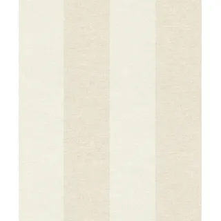 Schöner Wohnen Vliestapete Streifen weiß sand 10,05 x 0,53 m