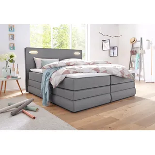 Collection AB Boxspringbett »Rubona«, inkl. Bettkasten, Topper und wahlweise mit LED-Beleuchtung