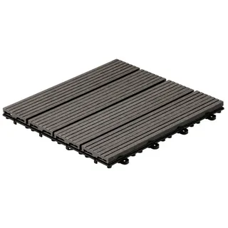 WPC Bavaro anthrazit 30 x 30 x 2,2 cm 9 St.