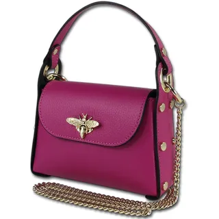 Toscanto Damen Umhängetasche Leder tasche pink fuchsia OTT817UP