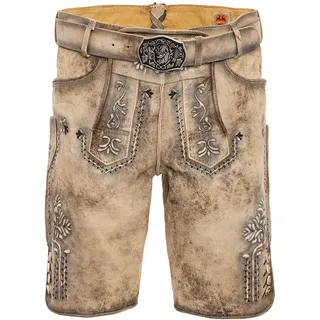 Lederhose COUNTRY MADDOX "Lederhose ZUGERSEE", Herren, Gr. 56, EURO, braun, Obermaterial: 100% Ziegenleder goatskin., Hosen Lederhose