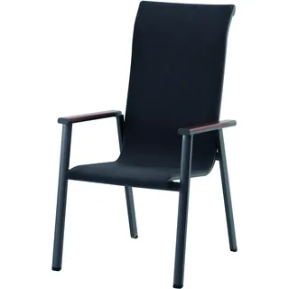 MWH Prado Stapelstuhl Aluminium/Textilene iron grey