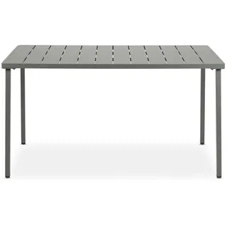 Idimex Gartentisch 140 x 80 x 75 cm Grau
