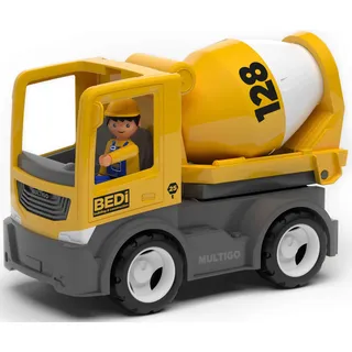 Multigo Betonmischer LKW Lastwagen mit Spielfigur Baustellen Fahrzeug +3J