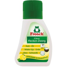 75ml Frosch Citrus Flecken-Zwerg Flecklösend mit Zitronenfrische gegen Fett, Make-Up, Erde, Öl, Deo, 1er Pack (1x 75ml)