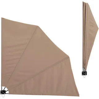 casa.pro Wandklappschirm 160 x 160 cm Beige