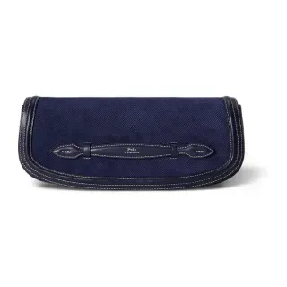 Polo Ralph Lauren für Damen. 428P11043002 Bellport Clutch-Tasche aus marineblauem Wildleder (OSFA), Lässig