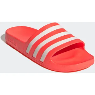 Badesandale ADIDAS SPORTSWEAR "AQUA ADILETTE", Damen, Gr. 43, rot (solar rot, cloud weiß, solar rot), Synthetik, Schuhe Badesandale, Badelatschen, World Cup Nations Pack