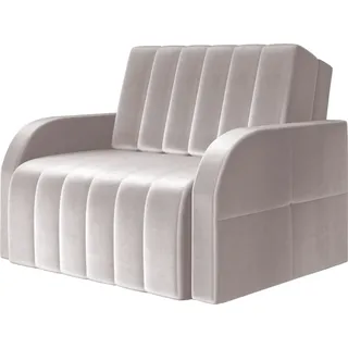 Schlafsessel Sofa mit Schlaffunktion Gästebett Klappsofa mit Bettfunktion mit Bettkasten Couch Sofagarnitur Salon Jugendzimmer - 101 x 90 x 104 cm - MONTANA 80 (Beige - Paros 2) - Beige