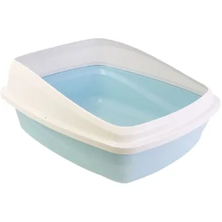 Catit Katzentoilette mit Rand, 38 x 48 x 19cm, blau/grau