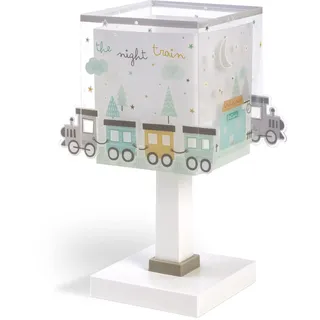 Dalber Kinder Tischlampe Nachttischlampe kinderzimmer Zug Farben trainieren The Night Train, 63531, E14, Bunt