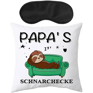 JOVYTH Geschenk für Papa Set: 1x Kissenbezug + 1x Schlafmaske, Lustiger Spruch für Vater zum Geburtstag, Papa Geschenkidee für Männer, Perfektes Geschenk für Väter