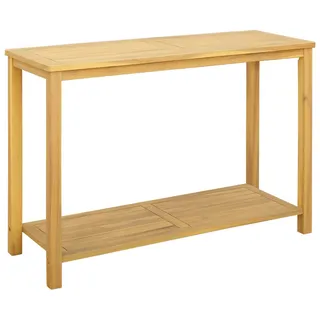 vidaXL Gartenkonsole Tisch Helles Akazienholz 110 x 40 x 75 cm - Braun