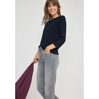 Cecil 3/4-Arm-Shirt mit U-Boot-Ausschnitt,