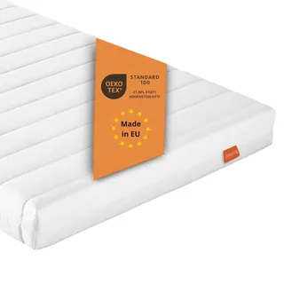ergonomische Kaltschaummatratze, 90 x 200 cm, H2, 11 cm, Wendematratze, sleepling PureComfort - Weiß