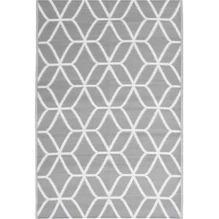 vidaXL Outdoor-Teppich ARAKIL Grau 140x200 cm PP - Grau