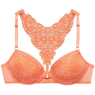 LASCANA Push-up-BH Damen neon pfirsich Gr.75C
