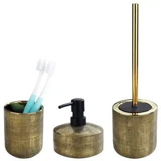 Wenko Badaccessoire-Set Rivara Gold