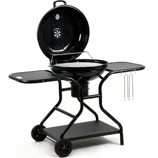 BBQ-Toro Kugelgrill Ø 57 cm | Grillfläche Ø 54,5 cm | BBQ Kugelgrill Holzkohle - Schwarz