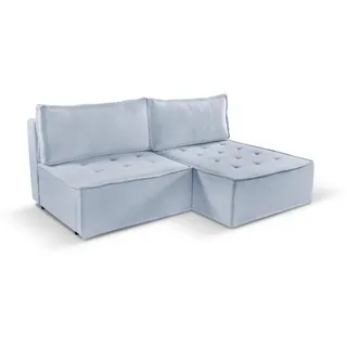 Kaiser Möbel Ecksofa Bohoo Mini Modernes Mit Schlaffunktion Hellgrau Rechts , Holz , L-Form , 200x140 cm , Wohnzimmer, Sofas & Couches, Wohnlandschaften, Ecksofas