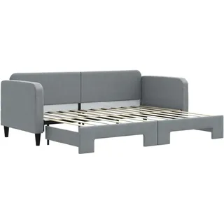 vidaXL Tagesbett Ausziehbar 80 x 200 cm grau