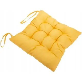 Dekoratives Sitzkissen senfgelb 40x40cm - Bequem, Strapazierfähig, Modern, Innen & Außen - Gelb