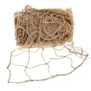 Jutenetz Ranknetz, 100% Biologisch Abbaubar, Garten Rankhilfe Netz mt grosser Maschenweite, für Gurken, Tomaten, süße Erbsen, Clematis, Rosen und Anderen Kletterpflanzen (2m x 3m)