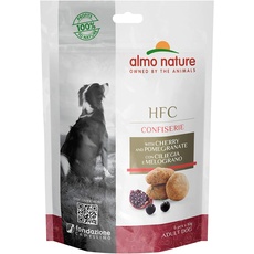 Almo Nature HFC Confiserie Snack für Erwachsene Hunde mit Kirschen und Granatapfel - Beutel 10 g.