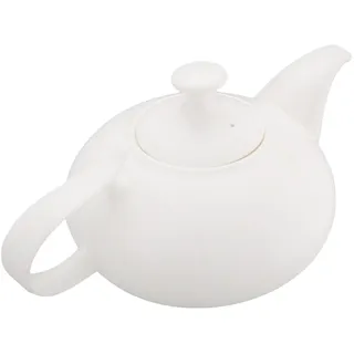 Wilmax WL-994000/1C Porzellan Teekanne, Weiss, 1150mL Kapazität