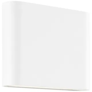 Brilliant Welbie LED Außenwandleuchte weiß 7W integriert, 700 Lumen, Warmweiß (3000K), IP54 spritzwassergeschützt, Up-/Downlight, 11,5x9x2,9 cm, inkl. Montagematerial