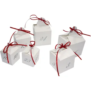 ROTH Adventskalender "24 Adventswürfel zum Befüllen" - Rot