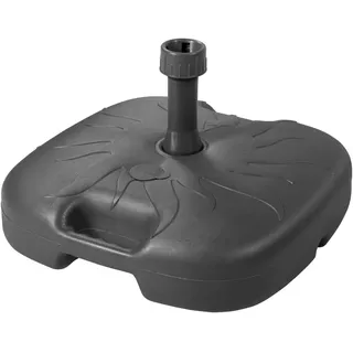 Doppler Sonnenschirmständer , Anthrazit , Kunststoff , 46x14x45 cm , Einsätze für unterschiedliche Rohrstärken , Sonnenschutz, Sonnenschirmständer