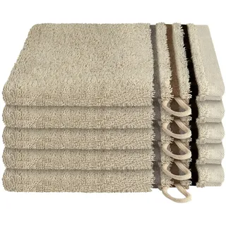 Skyline Color Waschhandschuh 5 x 16 x 22 cm beige