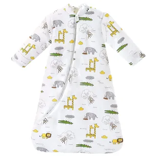 Chilsuessy Schlafsack Winter 3,5 Tog dick Jungen Mädchen Neugeborene Kleinkinder Giraffenpark S