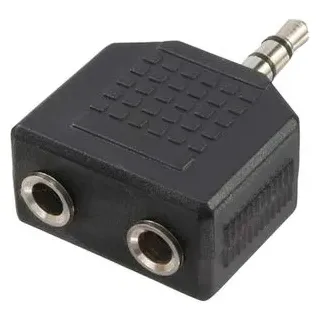Logilink CA1002 Audio Splitter), Audio Adapter, Schwarz