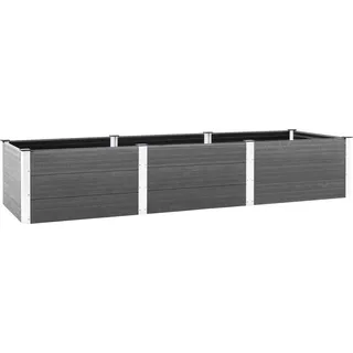 Hochbeet Grau 300x100x54 cm WPC - Grau