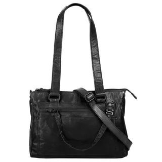 Spikes & Sparrow Shopper Leder Black