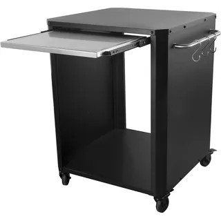 cozze Ausziehtisch 77 x 66,5 x 83 cm Schwarz