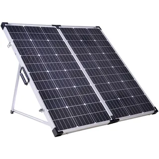 Offgridtec® Solarkoffer 200W 12V Plug & Play mit integrierter Aufständerung und Tragetasche ohne Laderegler