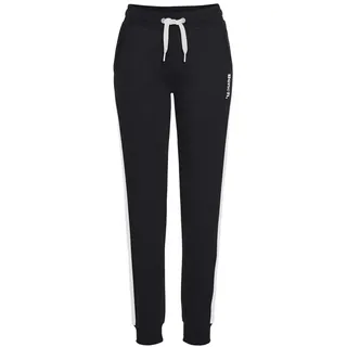 bench. loungewear Sweathose mit Seitenstreifen und schmalem Bein, schwarz-weiß