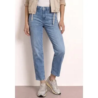 STREET ONE STREET ONE, Loose-fit-Jeans Barrel Leg, medium blau random washed),