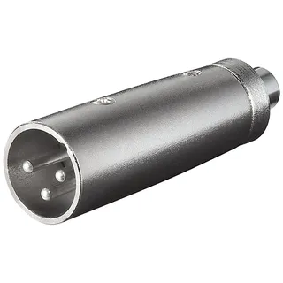 goobay XLR Adapter 3-polig XLR Stecker auf Cinch Kupplung