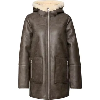 STREET ONE Leder-Look Jacke Sandy Mocca 42
