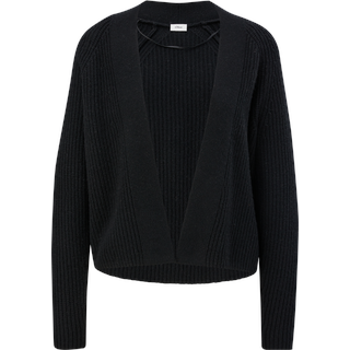 S.Oliver Kurzer Cardigan aus Wollmix schwarz 44