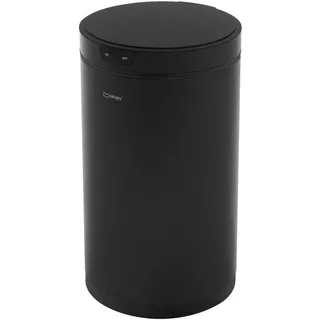 Ml-Design Mülleimer mit Sensor 30L rund aus Stahl Schwarz , Metall , Zylindrisch , 29x52x29 cm , Haushalt & Kleinelektro, Reinigung, Mülleimer & Abfallsammler