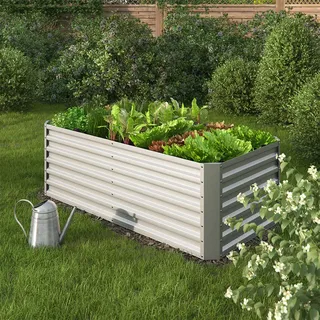Oskar OK-Living Hochbeet 180 x 60 x 90 cm Silber