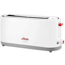 Ufesa TT7365 Toaster, Leistung 900 W, 3 Funktionen: Auftauen, Aufwärmen und Abbrechen, mit Krümelschublade und elektronischem Wahlschalter mit 7 Positionen zum Toast.