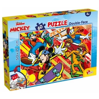 Doppelseitiges Puzzle Plus 60 Mickey Mouse