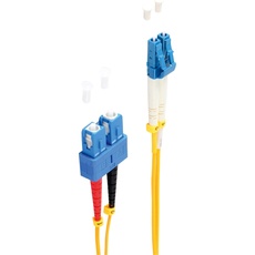 Shiverpeaks -BASIC-S--Duplex Patchkabel LC/SC 9/125μ, OS1/OS2, gelb 1,0m (1 m), Netzwerkkabel